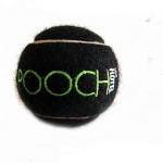 black colored tennis ball