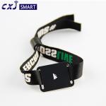 1k Band RFID Woven Fabric Wristbands S50 For Festival Wedding