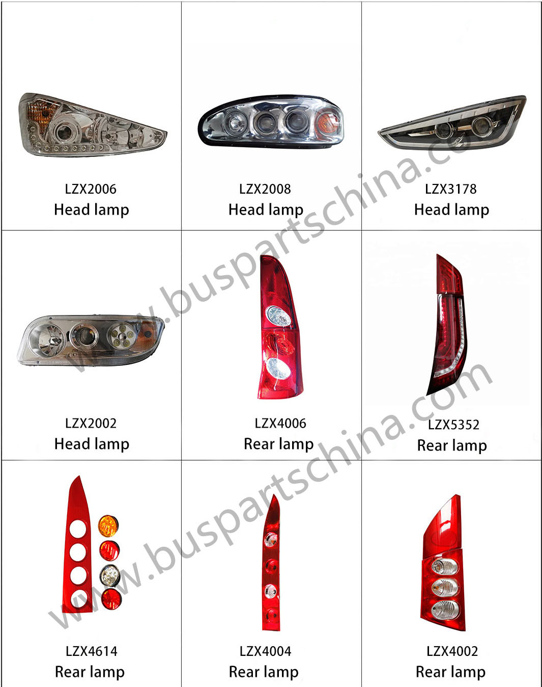 IRIZAR Bus LED Rear Lamp Tail Light Bus Parts