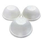 90mm Fake Dome Disposable Eco Friendly Natural Sugarcane Fiber Pulp Slide Open