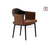 Buy cheap Leather Upholstered Suspending Back Dining Chair with Armrests from wholesalers