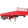 Buy cheap Red 3 Axle 500mm Side Wall Semi Trailer 6.5T Bulk Cargo Trailer Transport from wholesalers