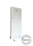 Win7 White Color 46 Inch Floor Stand Digital Signage Touch Screen With Wheel