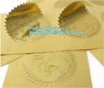 Custom foil sticker high quality gold self-adhesive foil vinyl sticker,Self