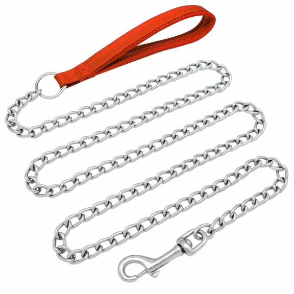 Buy cheap 4/6 FT Dog Chain Leash Soft Padded Leather Handle from wholesalers