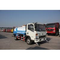 Buy cheap 116 Hp Wihte HOWO 4X2 Water Tank Light Commercial Trucks 8CBM Tire 7.00R16 product