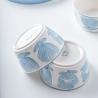 Buy cheap White Blue Bowls Charger Steak Plates Dish Tableware Porcelain Dinner Sets For 10 Users from wholesalers