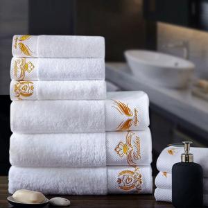 Buy cheap Easy to Maintain Hotel Towel Set Customizable Luxury Towel Set 100 % Cotton from wholesalers