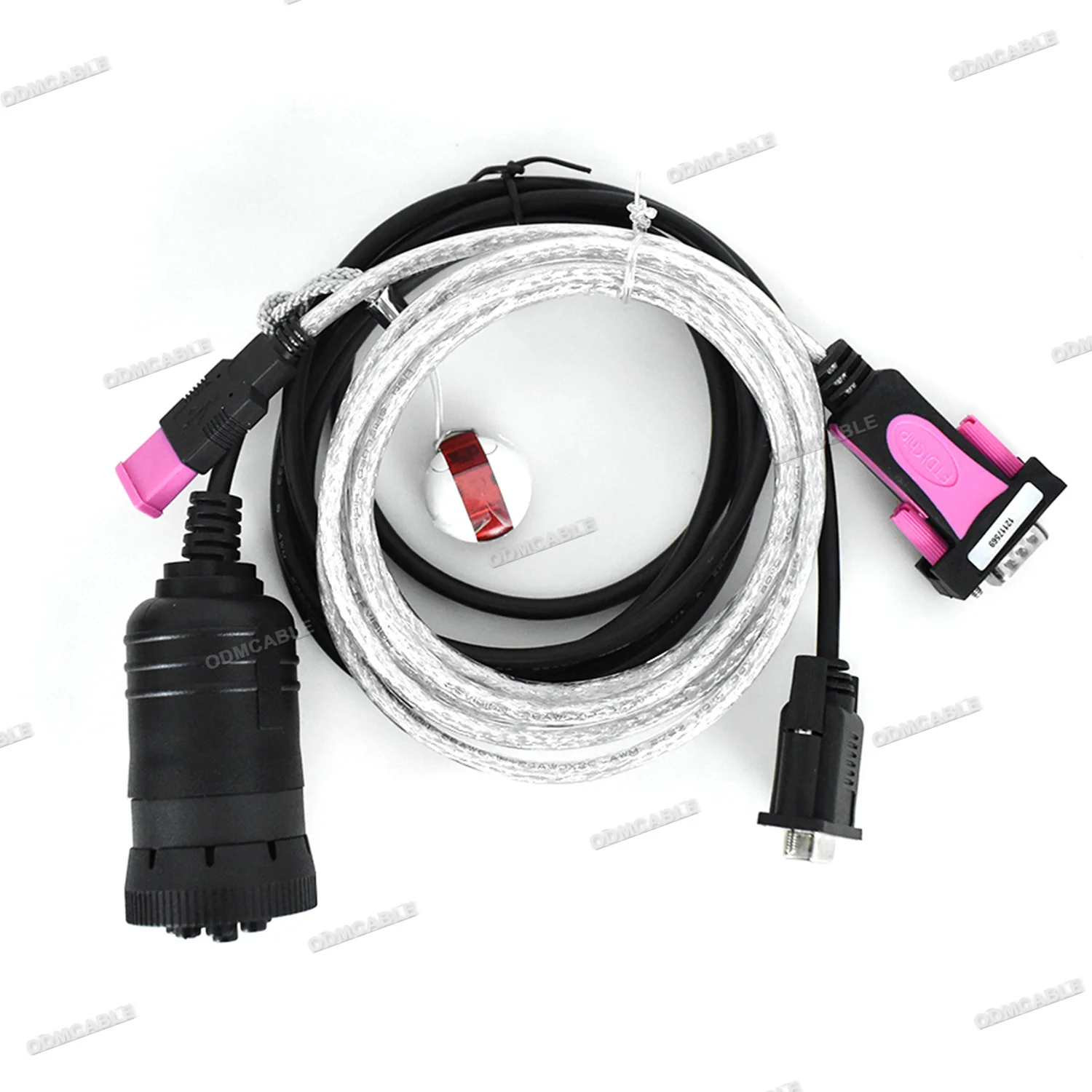 For Liebherr Diagnostic Scanner 9 Pin Deutsch Cable Crane Heavy Duty Construction Equipment Diagnostic Tool