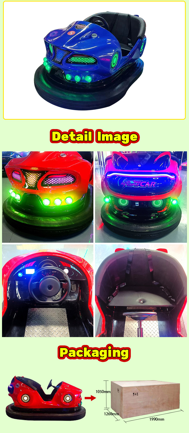 Mini Red Blue Orange White Electric Bumper Car Amusement Park Rides Bumper Car