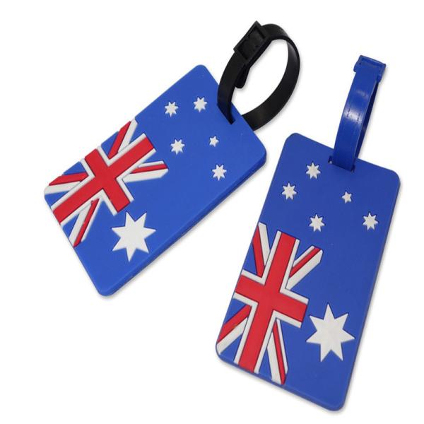 Buy cheap Custom Cartoon Design 3D Embossed Logo Soft Touch PVC Silicone Plastic Luggage Tag Souvenir from wholesalers