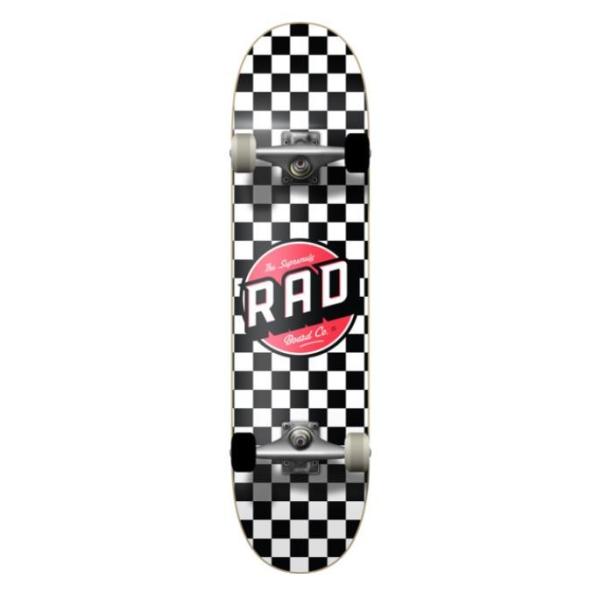 YOBANG OEM RAD Wheels Checker White / Black / Red Micro Complete Skateboard - 6