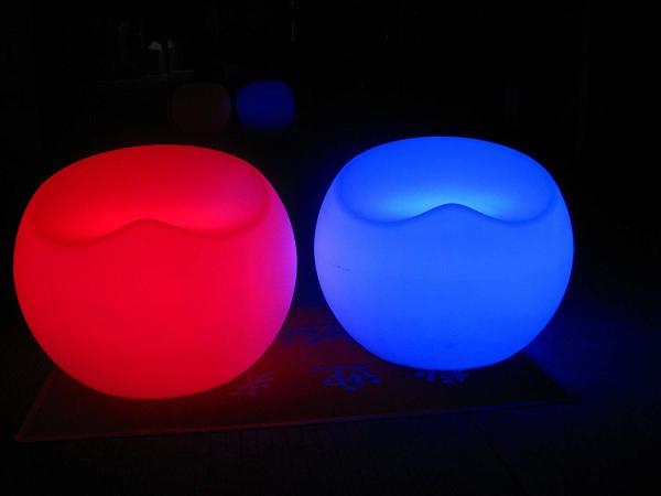 Buy cheap Outdoor / Indoor LED Bar Furniture Apple Shape Sofa Light Up Seat Furniture from wholesalers