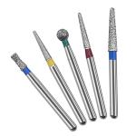 Round Diamond Dental Carbide Burs Multipurpose Length 16-19mm