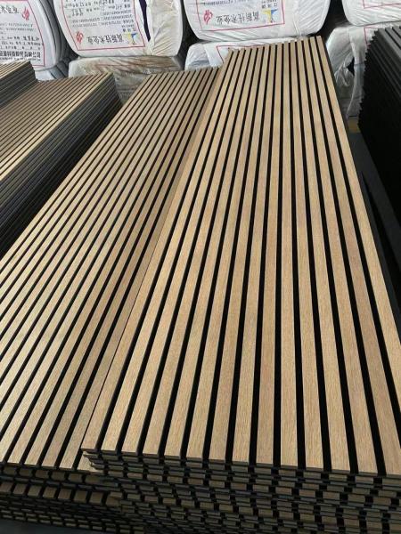 Buy cheap Eco Sound Absorption Oak Veneer Wooden Acoustic Panel 21mm from wholesalers