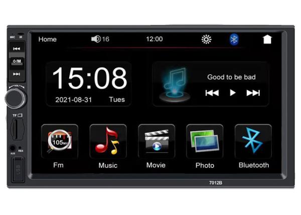 Car Radio 2 Din 7 inch HD 1080P Capacitive Screen 7 Color light Mulitmedia