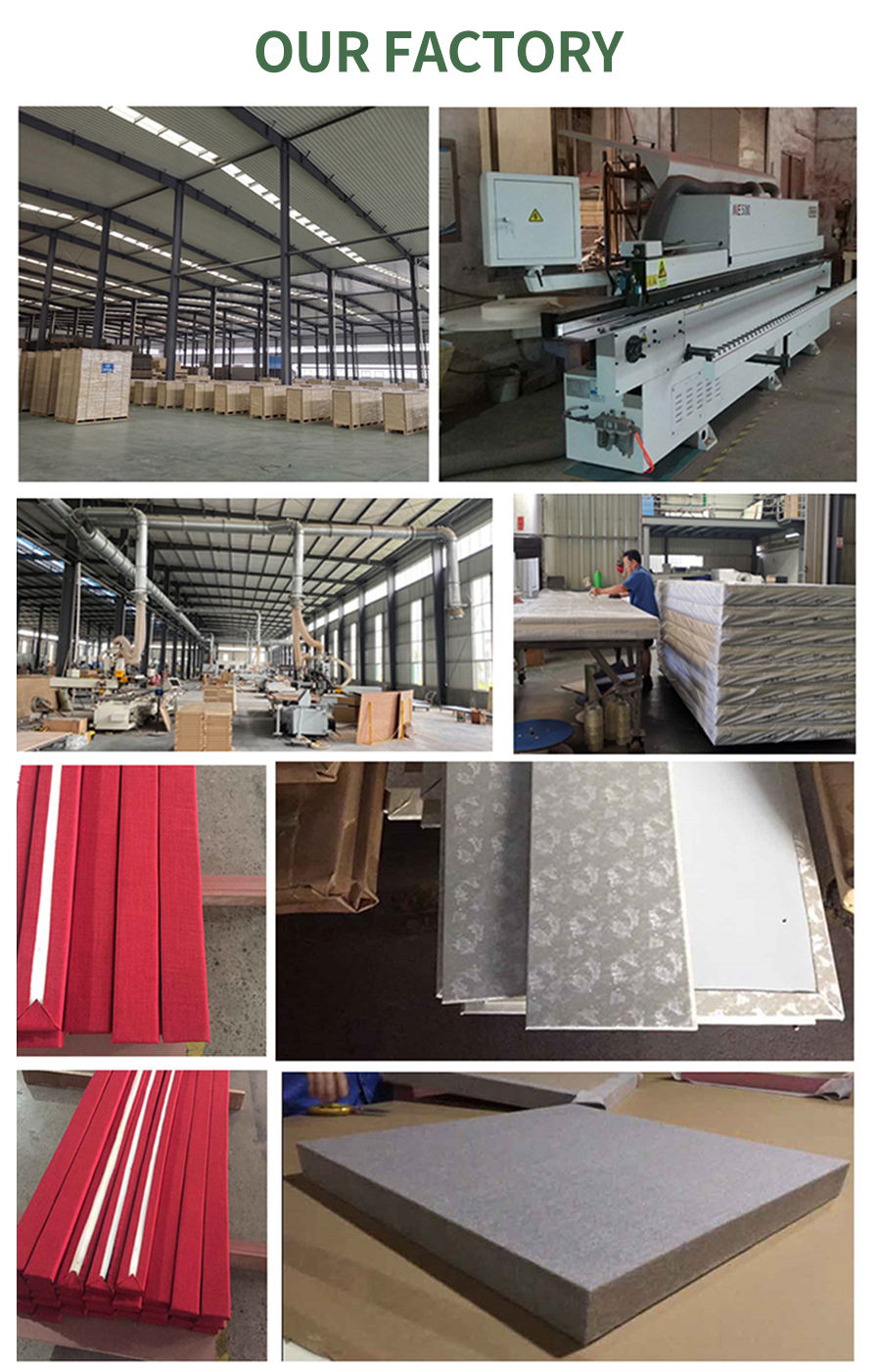 Wooden Slats Wall MDF Wood Veneer Pet Acoustic Panel for Office Building Wall Covering