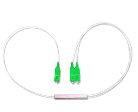 Buy cheap FBT Fiber Optic Splitter , Steel Tube 2 Way Optical Splitter SC APC from wholesalers