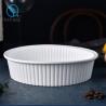 Buy cheap Oval Striated White Disposable Bowl Savall Disposable Microwave Bowls from wholesalers