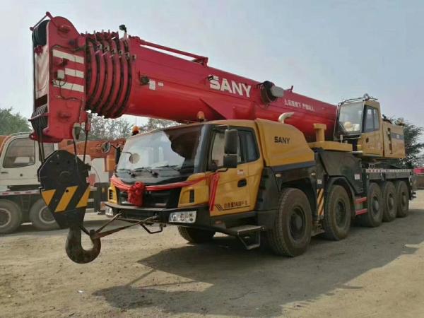 Buy cheap 100ton Used Truck Crane Mobile Crane Hoist Crane Five-Arm Crane Jib for Heavy Lifting from wholesalers
