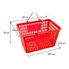 Buy cheap Durable Plastic Hand Shopping Basket 450*330*250mm For Pharmacy Supermarket Grocery Store from wholesalers