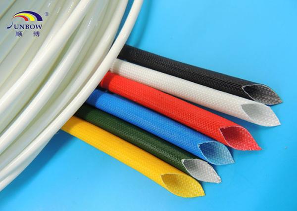 Buy cheap 6.0mm Silicone Fiberglass Sleeving , Wiring Harness Proetction fibreglass sleeve from wholesalers