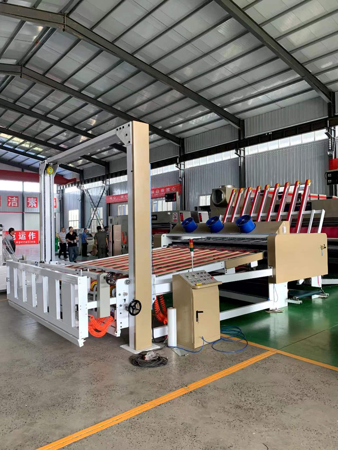 Electric Driven Corrugated Cardboard Stacker Machine for Chemical Production Line