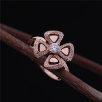 Buy cheap Roman Love Flower Ring Fiorever 18 kt Rose Gold Ring set with a central diamond product
