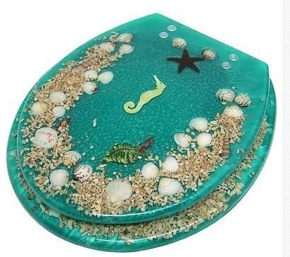 poly-resin toilet seat cover,decor toilet seat,tranparent toilet seat,PP,MDF