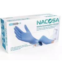 Buy cheap Nacosa 4 mil Powder Free Disposable examination Nitrile Gloves for work product