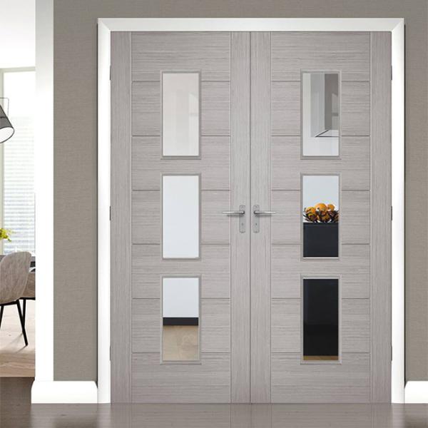 Buy cheap Front Main Gate Solid Wood Entry Doors , Solid Wood Interior Doors With Glass from wholesalers