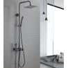 Buy cheap Gray Colorbrass Chrome Rain Shower Mixer Faucet Set With Hand Shower from wholesalers