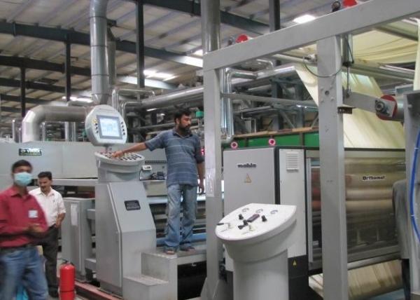 Buy cheap Thermal Oil Heated Fabric Finishing Machine , Automatic Door Textile Finishing Equipment from wholesalers