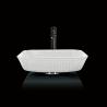 Buy cheap 12mm Countertop Vanity Sinks Crystal Square Vessel Bathroom Scratch Resistant White from wholesalers