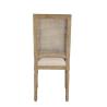 Buy cheap Wholesale rattan squar back event chair antique solid wooden carved rental wedding chair with linen from wholesalers