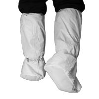 Buy cheap Anti Dust White Disposable Shoe Covers , Disposable Knee High Boot Covers product