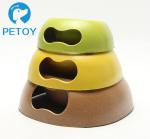 Biodegradable Bamboo Pet Bowl Feeders Environment Friendly Unique Design