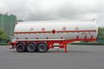2 Axles Oil Tank Trailer 28600L , Fuel Tanker Semi Trailer 28.6CBM 10000×2490
