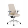 Buy cheap Luxury White Frame Office Chair Comfortable Boss Reclining Swivel Chair for Executive from wholesalers
