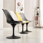 Tulip chair/simple dining chair/modern leaning chair can rotate dining chair to