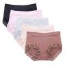 Buy cheap Large Size Womens Underwears Sexy High Waist Cotton Panties Elastic Lace Pure Breathable Briefs from wholesalers