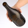 Buy cheap Customer Satisfaction 500ml/750ml Amber Empty Wine Glass Bottle with Lid from wholesalers