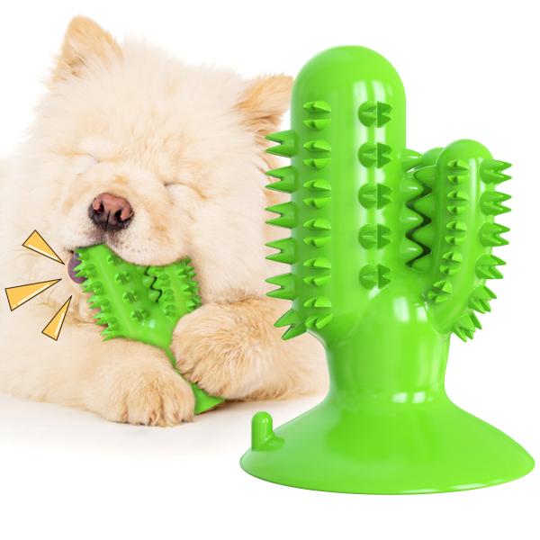 Buy cheap Cactus Dog Teeth Cleaning Chew Toy Squeaky Rubber Relieve Anxiety TPR OEM from wholesalers