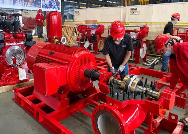 Quality 165PSI Centrifugal Diesel Engine Pump Set For Chemical / Oil Fields NFPA20 Accordance for sale