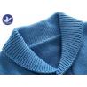 Buy cheap Soft Shawl Collar Kids Knitted Cardigan , Boys Blue Cardigan Sweater Fake Horn Wood Button from wholesalers