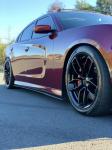 20x9.5 Inch Dodge Replica Wheels 5x115 Satin Black Fit Charger Widebody