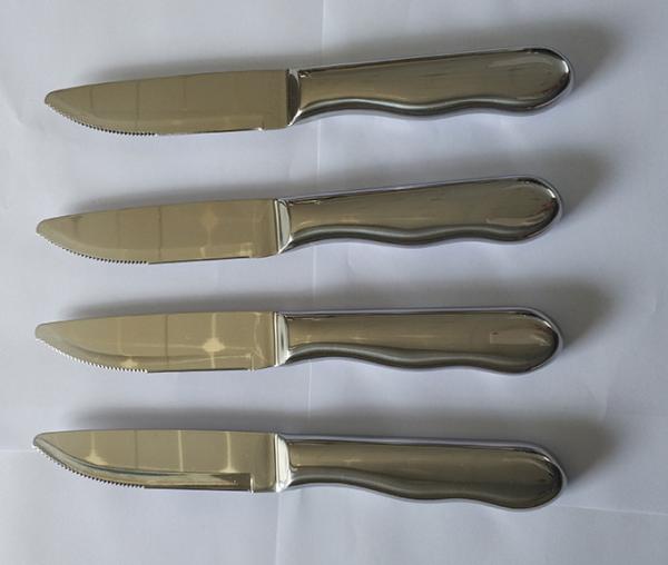 Buy cheap Jumbo Steak Knife Set In Black Gift Color Box knife for steak Morror Finishing from wholesalers