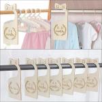 Nursery Decor Adorable Hanging Baby Closet Organizers and Wood Closet Dividers
