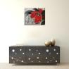 Buy cheap Hand-Painted Red Flowers Painting on Canvas Thick Oil Flowers Landscape Oil Painting Wall Art for Interior Home Decor from wholesalers