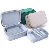 Buy cheap Elegant Velvet Jewelry Storage Box for Custom Earrings Necklaces and Rings product
